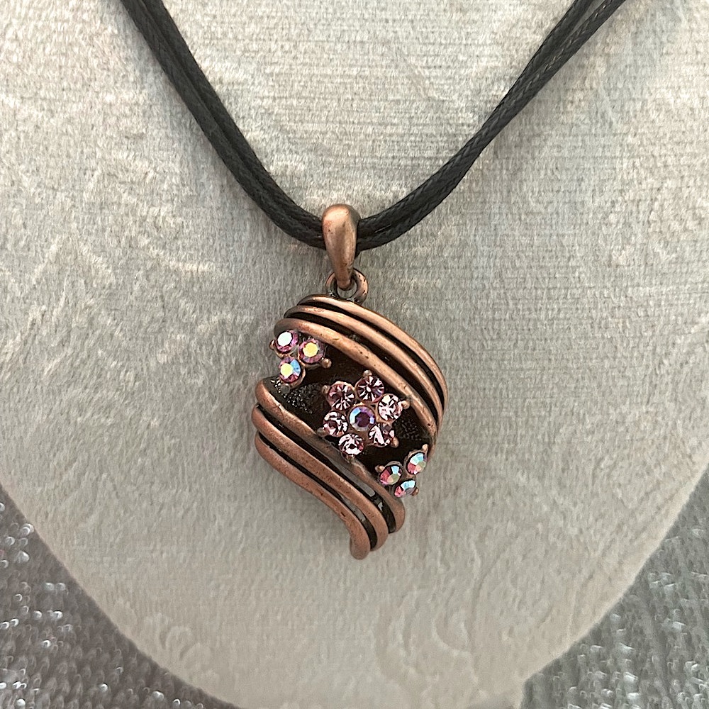 Park Lane Black and Gold Artistic Necklace